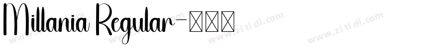 Millania Regular字体转换